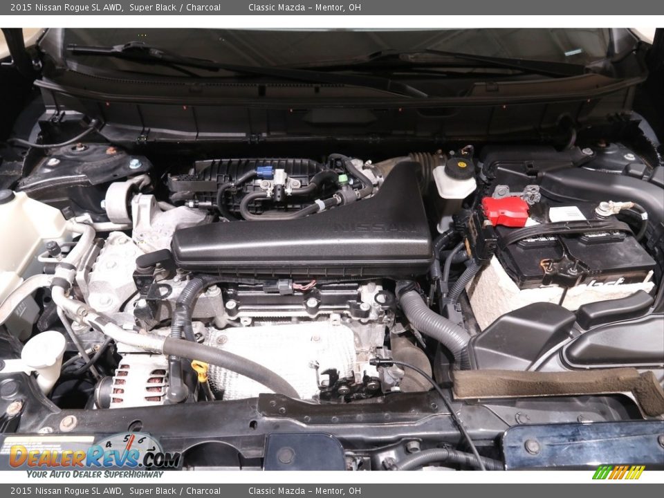 2015 Nissan Rogue SL AWD Super Black / Charcoal Photo #19
