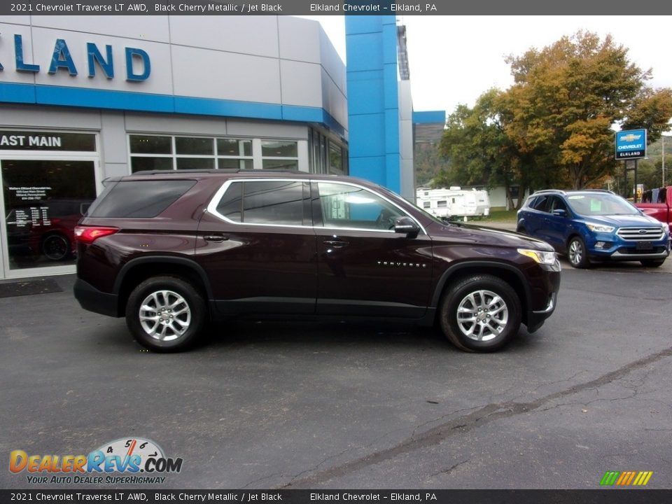 2021 Chevrolet Traverse LT AWD Black Cherry Metallic / Jet Black Photo #2