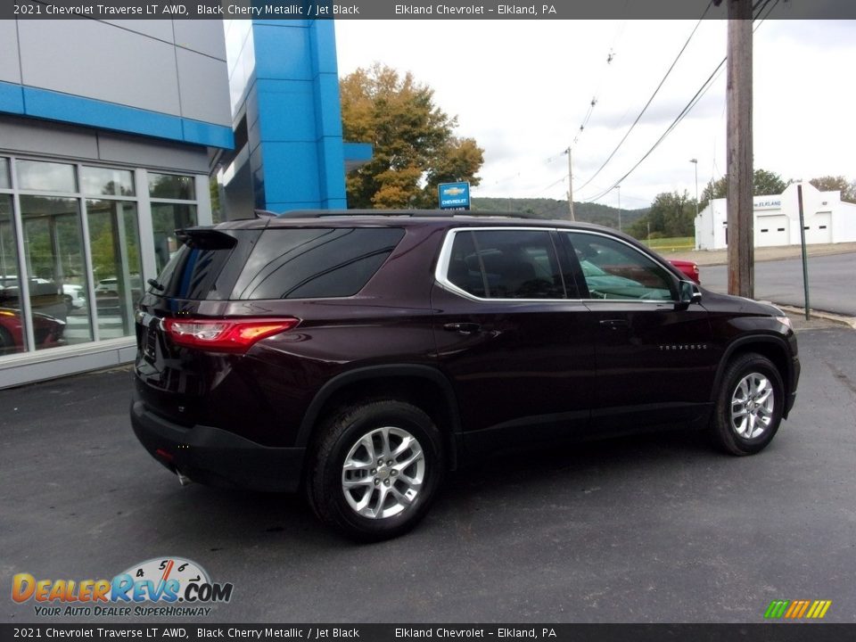 2021 Chevrolet Traverse LT AWD Black Cherry Metallic / Jet Black Photo #3