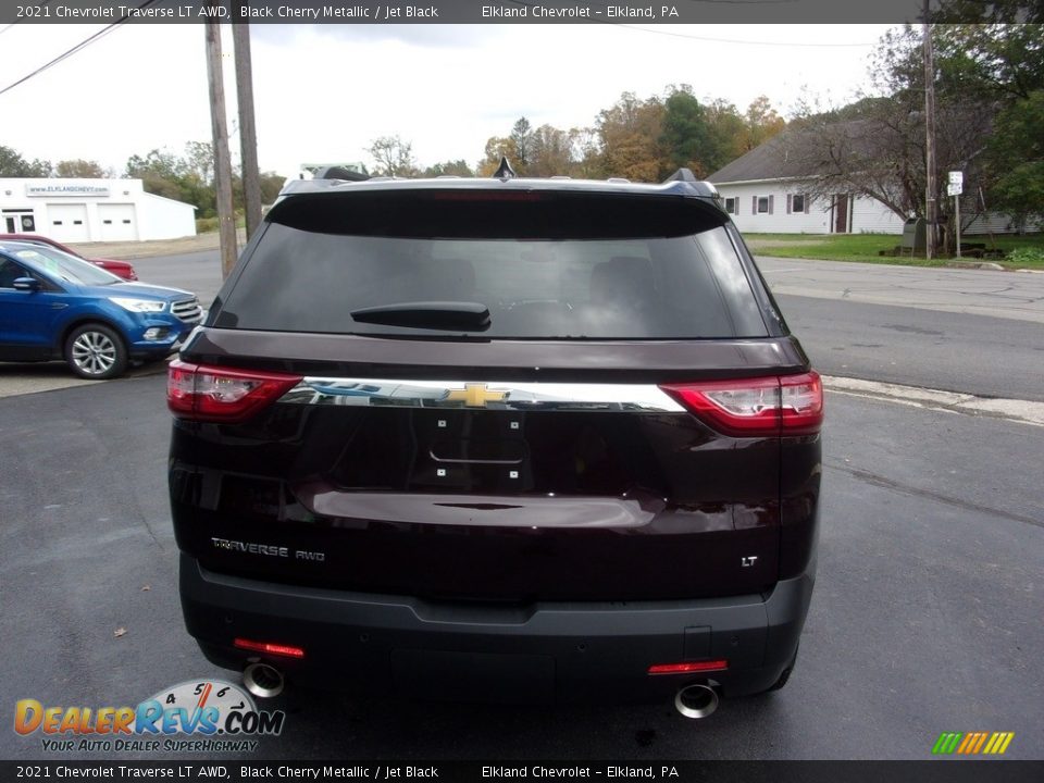 2021 Chevrolet Traverse LT AWD Black Cherry Metallic / Jet Black Photo #4