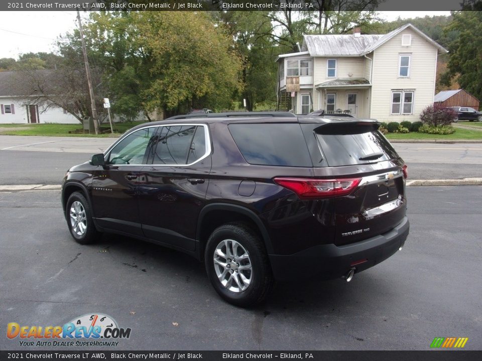 2021 Chevrolet Traverse LT AWD Black Cherry Metallic / Jet Black Photo #5