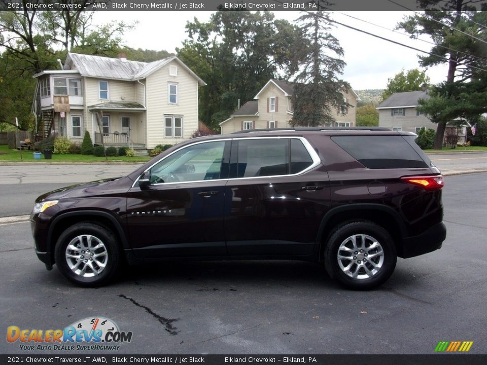 2021 Chevrolet Traverse LT AWD Black Cherry Metallic / Jet Black Photo #6