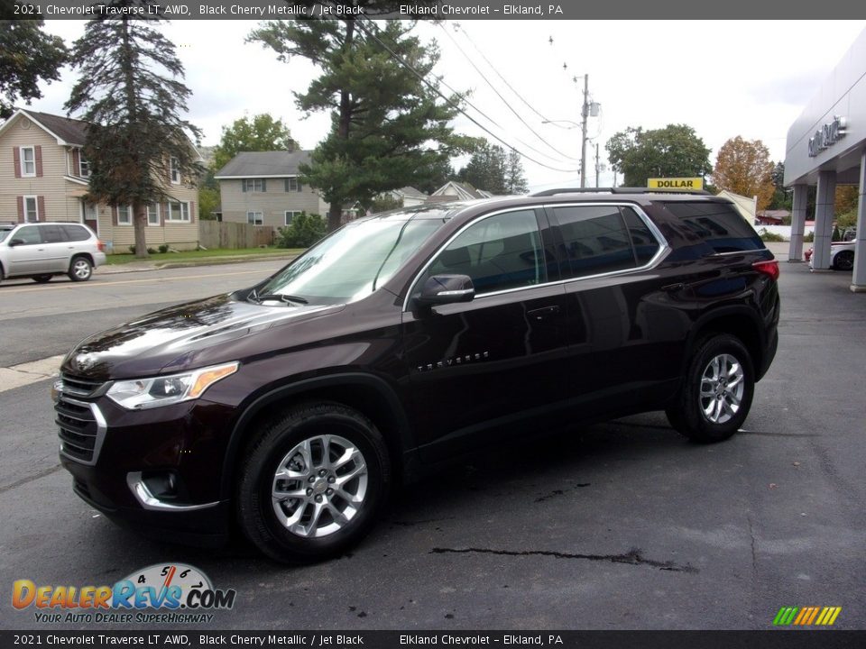 2021 Chevrolet Traverse LT AWD Black Cherry Metallic / Jet Black Photo #7