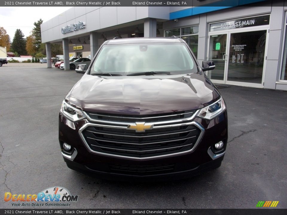 2021 Chevrolet Traverse LT AWD Black Cherry Metallic / Jet Black Photo #8