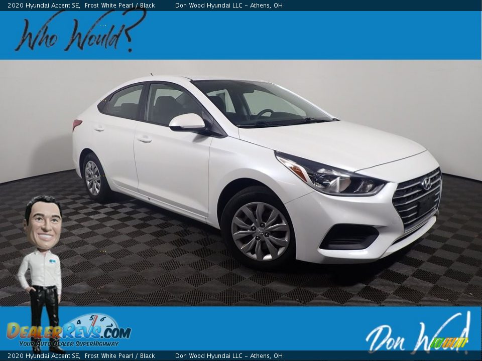 2020 Hyundai Accent SE Frost White Pearl / Black Photo #1