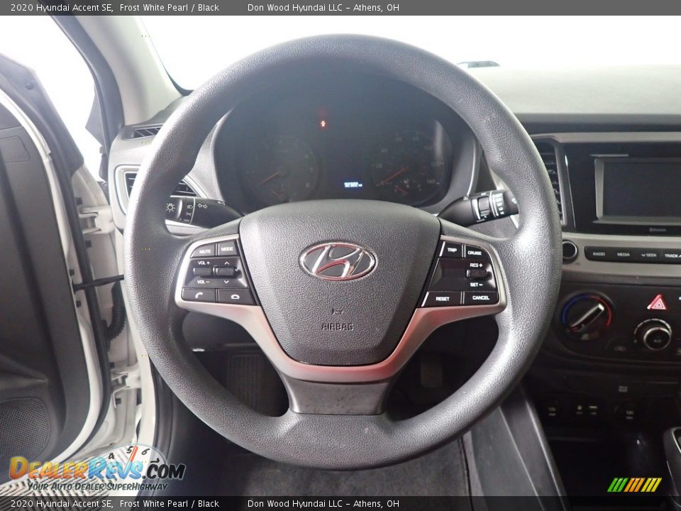 2020 Hyundai Accent SE Frost White Pearl / Black Photo #27