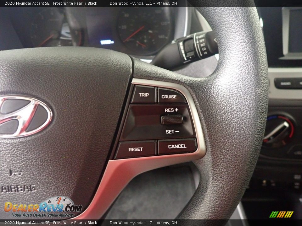 2020 Hyundai Accent SE Frost White Pearl / Black Photo #30