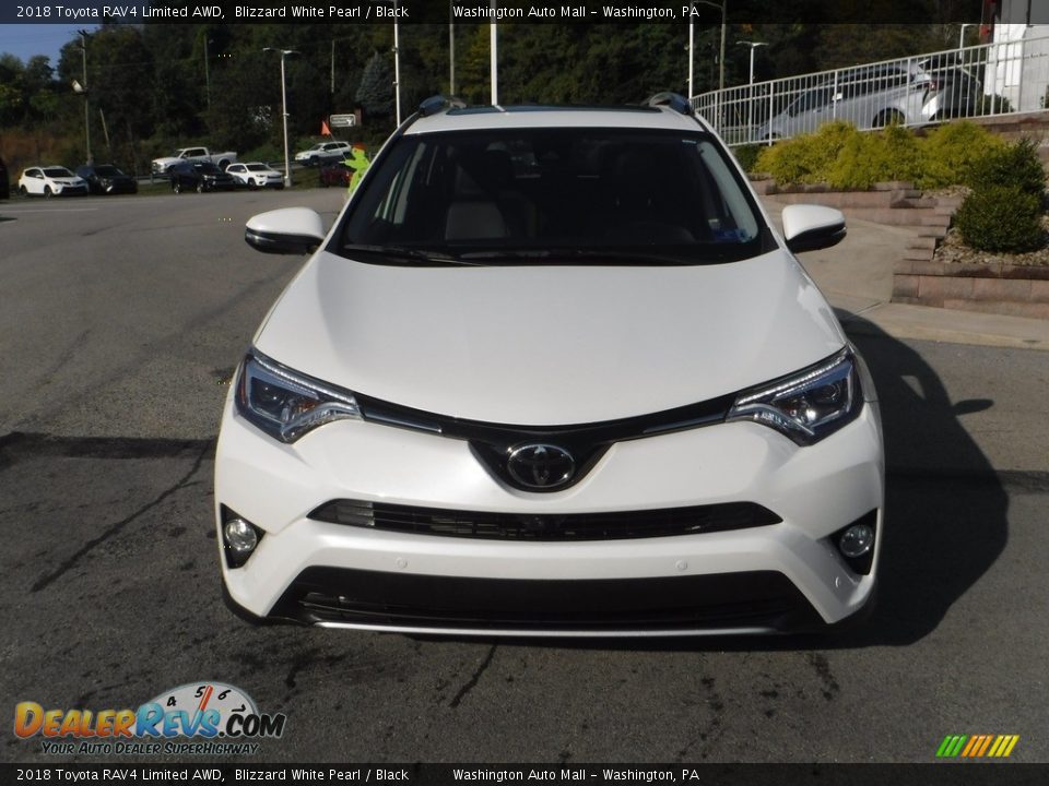 2018 Toyota RAV4 Limited AWD Blizzard White Pearl / Black Photo #13