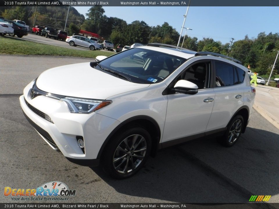 2018 Toyota RAV4 Limited AWD Blizzard White Pearl / Black Photo #14