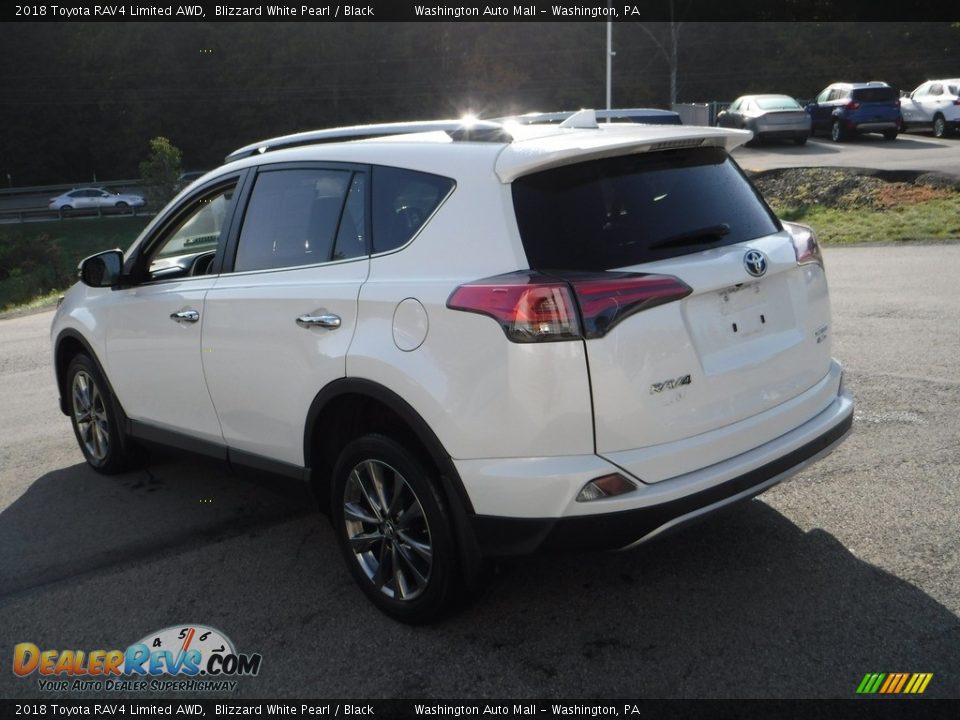 2018 Toyota RAV4 Limited AWD Blizzard White Pearl / Black Photo #16