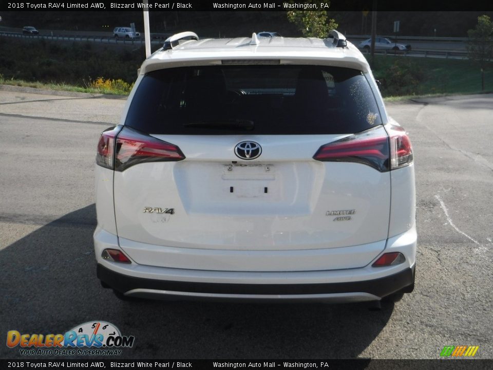 2018 Toyota RAV4 Limited AWD Blizzard White Pearl / Black Photo #17