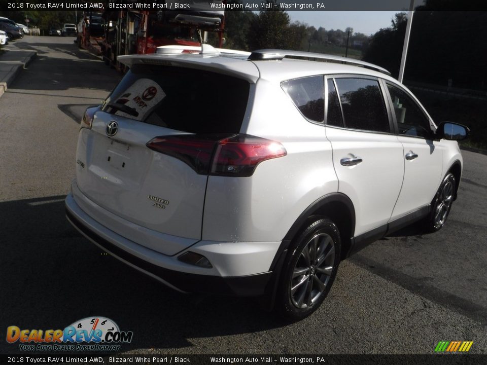 2018 Toyota RAV4 Limited AWD Blizzard White Pearl / Black Photo #18