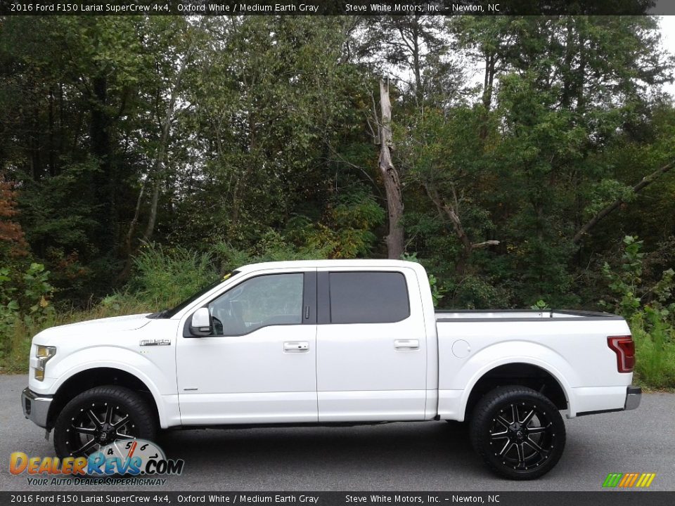 2016 Ford F150 Lariat SuperCrew 4x4 Oxford White / Medium Earth Gray Photo #1