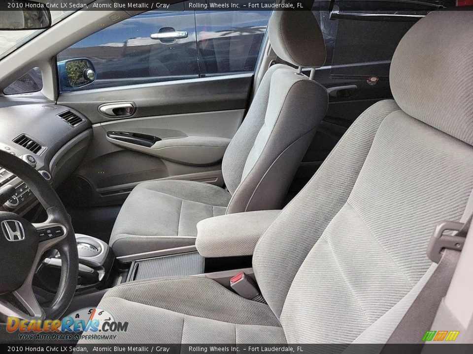2010 Honda Civic LX Sedan Atomic Blue Metallic / Gray Photo #2