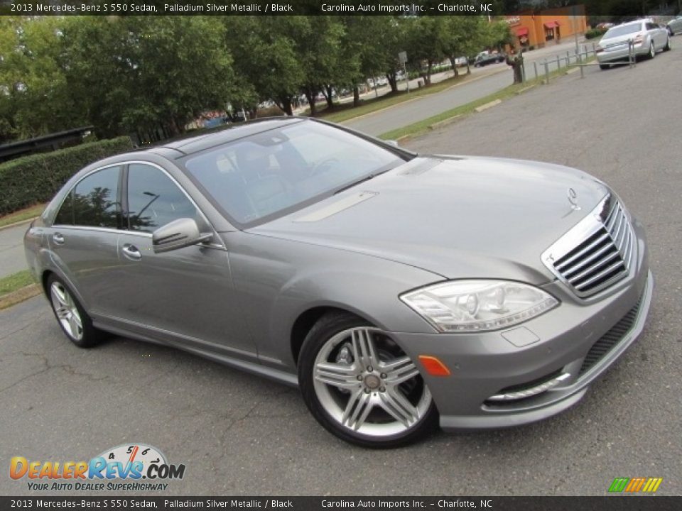 2013 Mercedes-Benz S 550 Sedan Palladium Silver Metallic / Black Photo #3