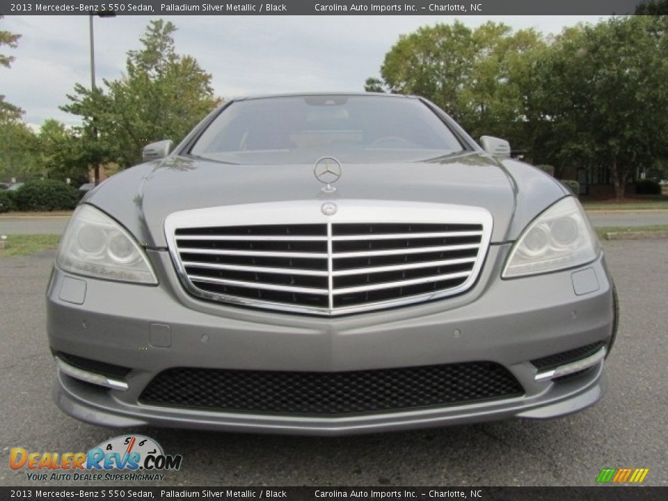 2013 Mercedes-Benz S 550 Sedan Palladium Silver Metallic / Black Photo #4
