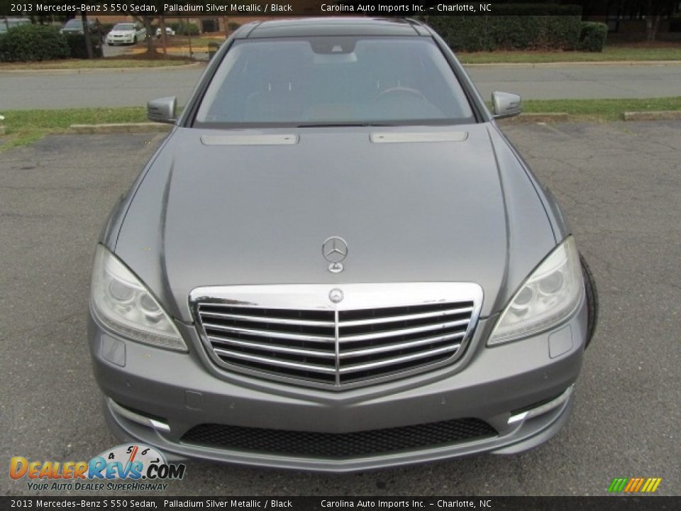 2013 Mercedes-Benz S 550 Sedan Palladium Silver Metallic / Black Photo #5