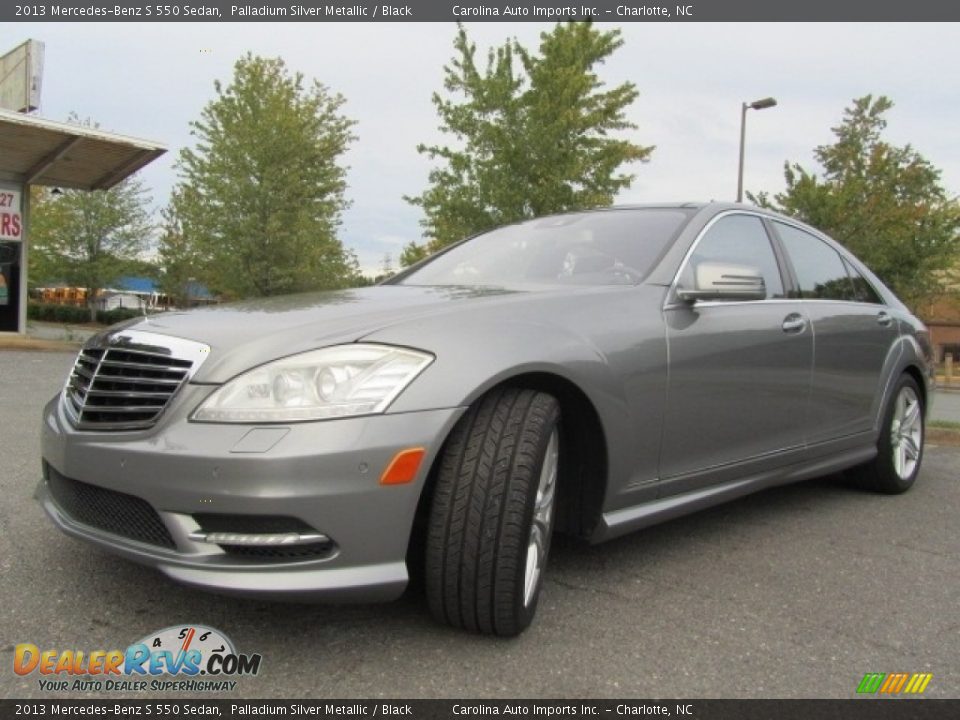 2013 Mercedes-Benz S 550 Sedan Palladium Silver Metallic / Black Photo #6