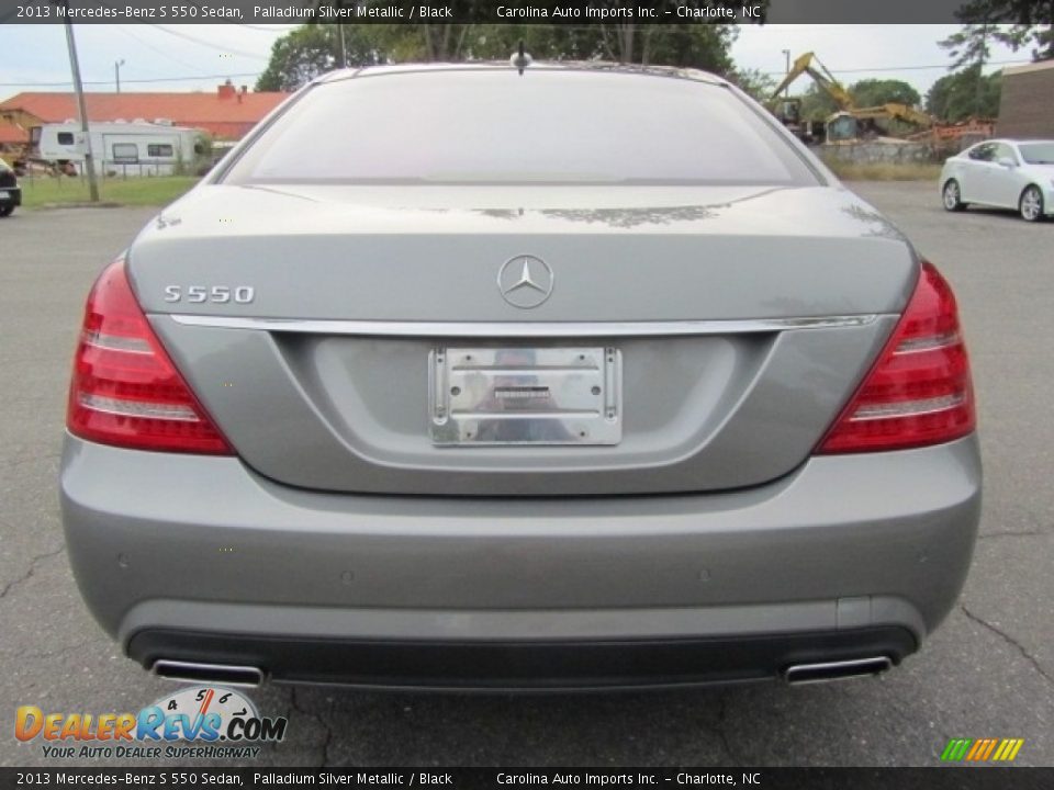 2013 Mercedes-Benz S 550 Sedan Palladium Silver Metallic / Black Photo #9