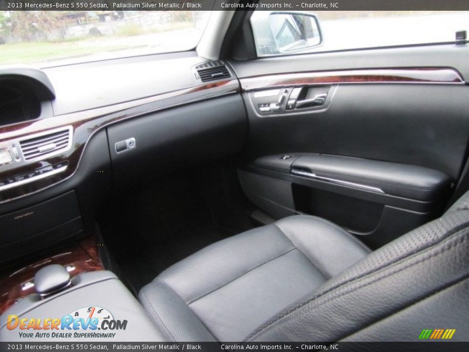 2013 Mercedes-Benz S 550 Sedan Palladium Silver Metallic / Black Photo #14