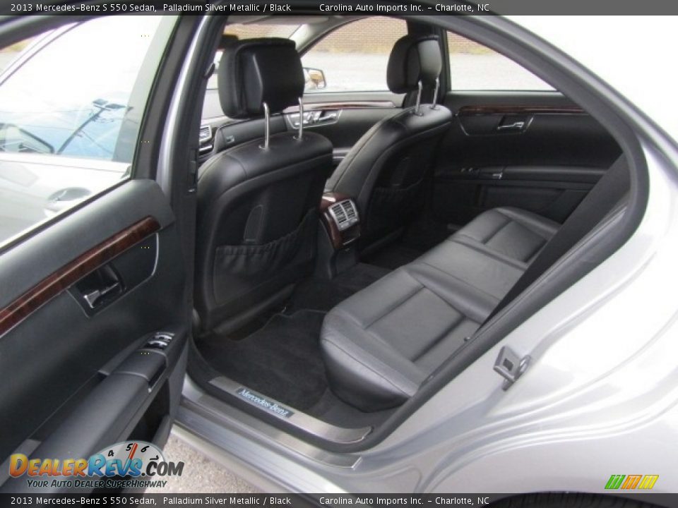 2013 Mercedes-Benz S 550 Sedan Palladium Silver Metallic / Black Photo #19