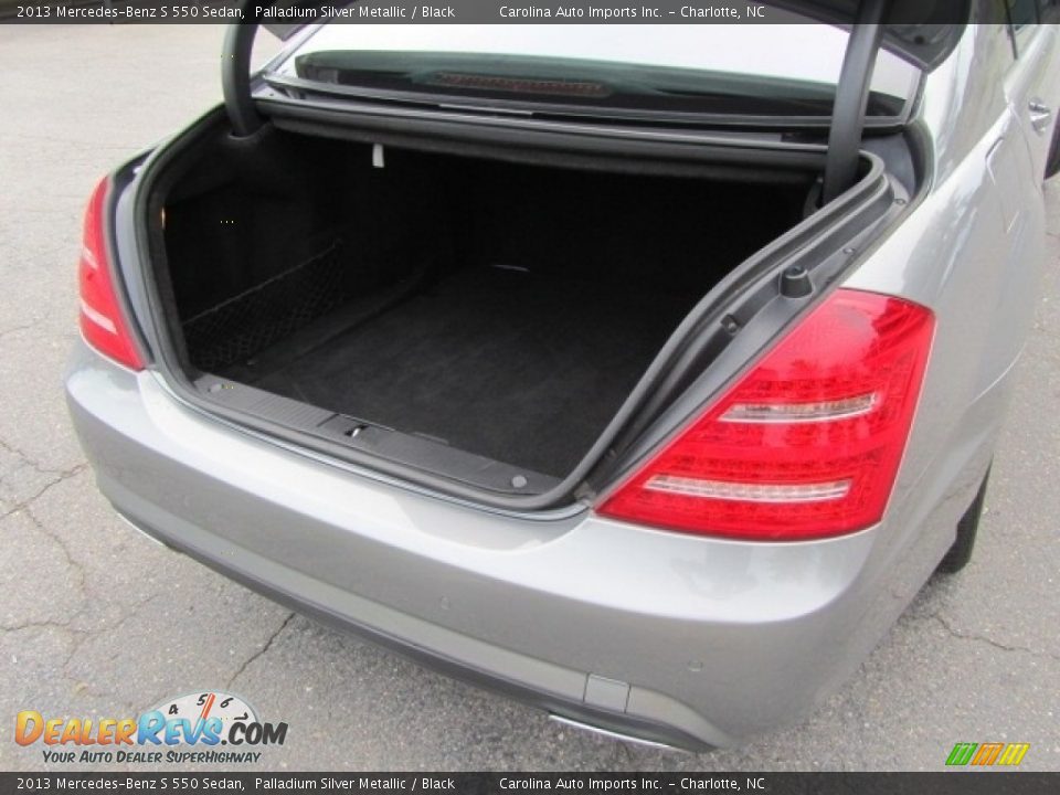 2013 Mercedes-Benz S 550 Sedan Palladium Silver Metallic / Black Photo #20