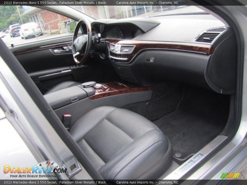 2013 Mercedes-Benz S 550 Sedan Palladium Silver Metallic / Black Photo #21