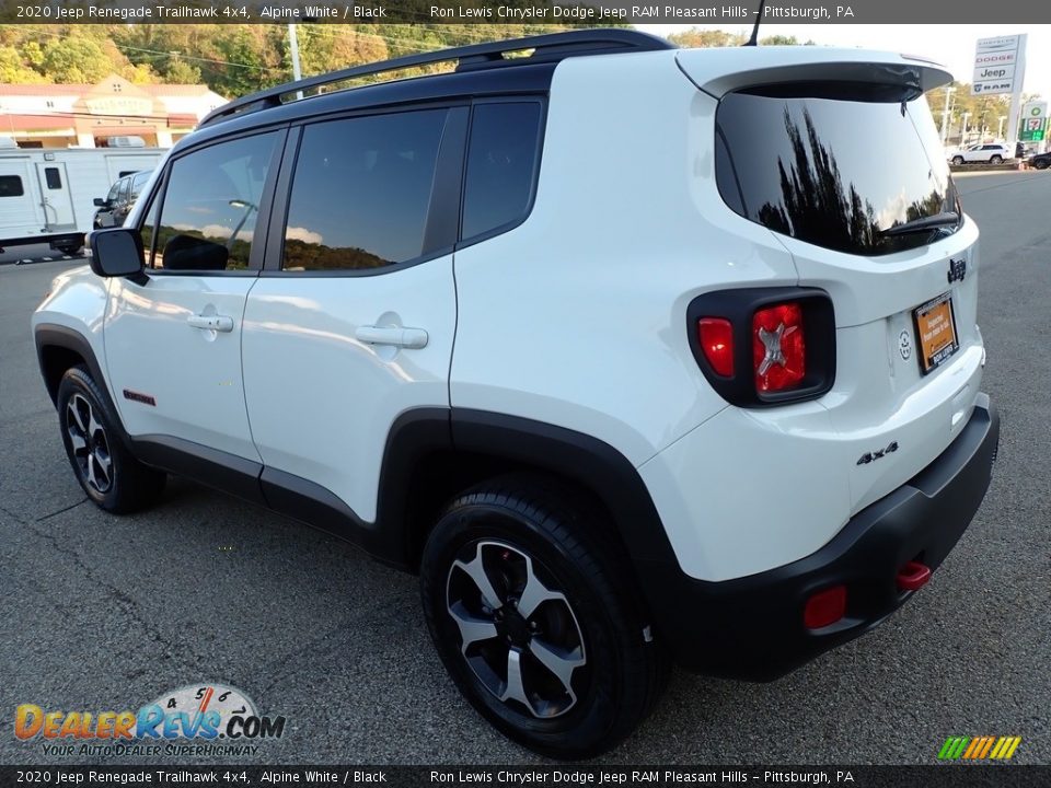 2020 Jeep Renegade Trailhawk 4x4 Alpine White / Black Photo #3