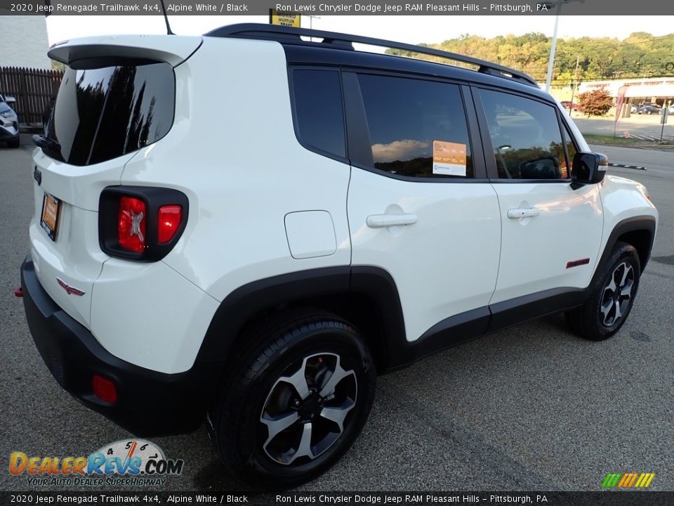 2020 Jeep Renegade Trailhawk 4x4 Alpine White / Black Photo #6