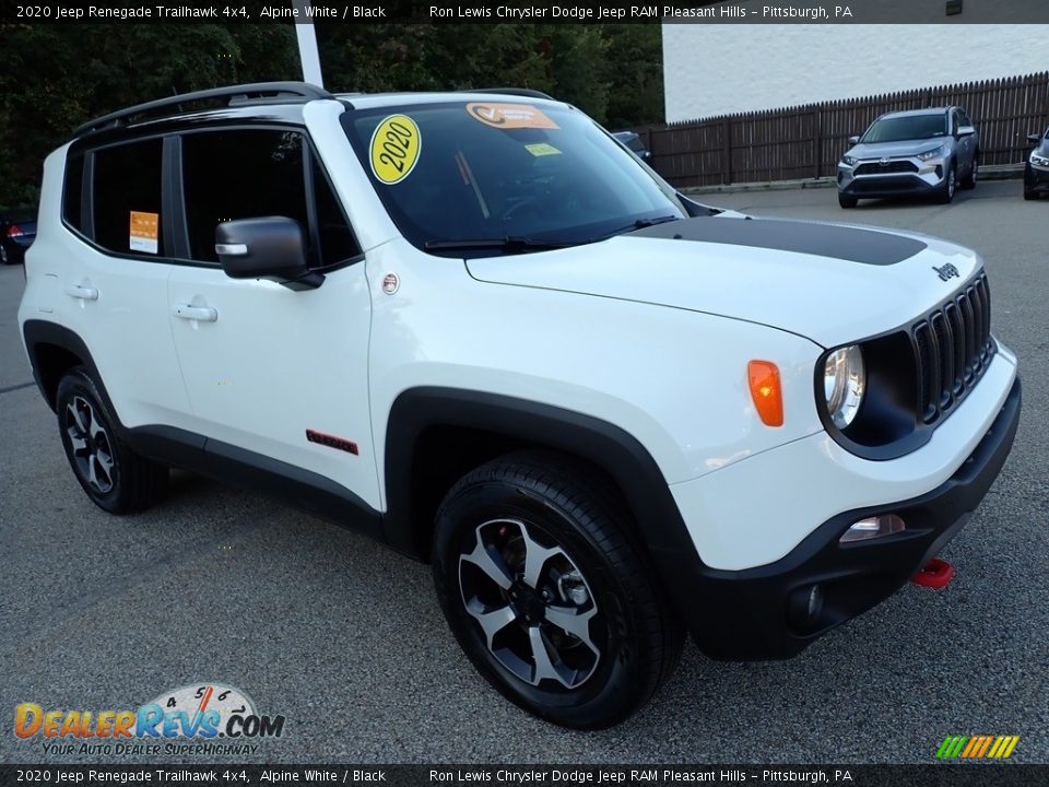 2020 Jeep Renegade Trailhawk 4x4 Alpine White / Black Photo #8