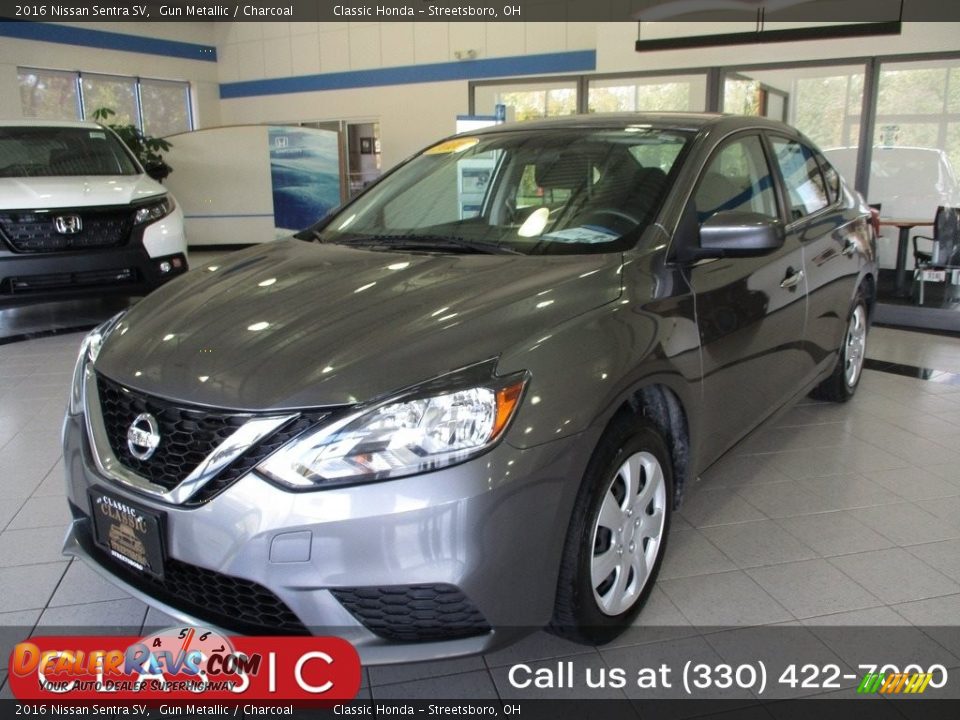 2016 Nissan Sentra SV Gun Metallic / Charcoal Photo #1