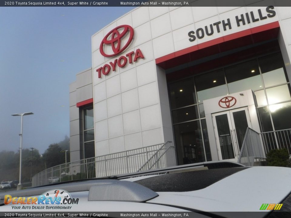 2020 Toyota Sequoia Limited 4x4 Super White / Graphite Photo #3
