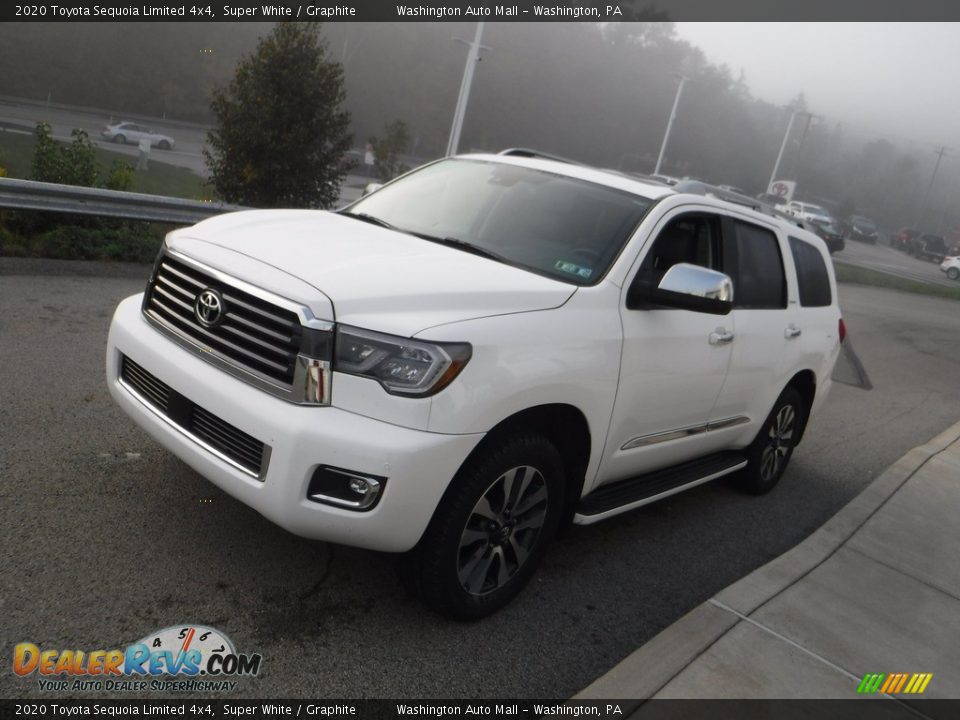 2020 Toyota Sequoia Limited 4x4 Super White / Graphite Photo #14