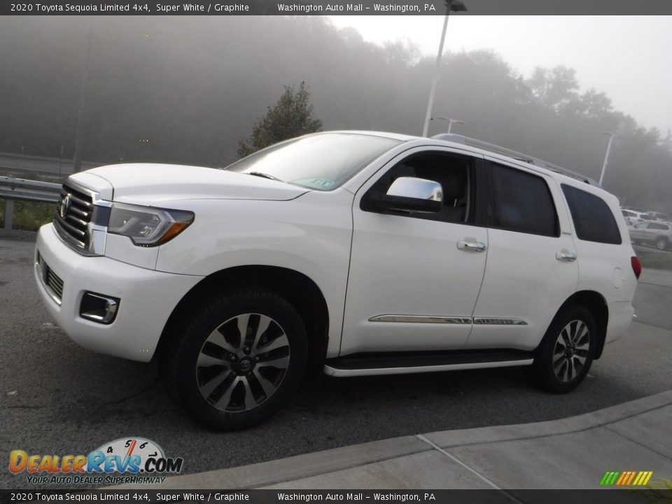 2020 Toyota Sequoia Limited 4x4 Super White / Graphite Photo #15