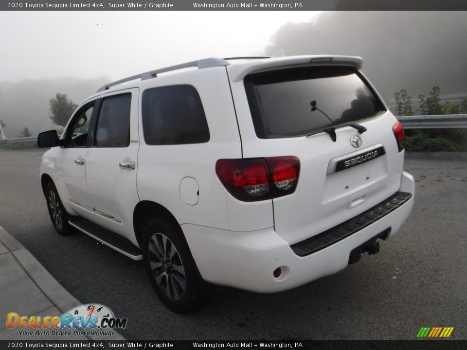 2020 Toyota Sequoia Limited 4x4 Super White / Graphite Photo #16