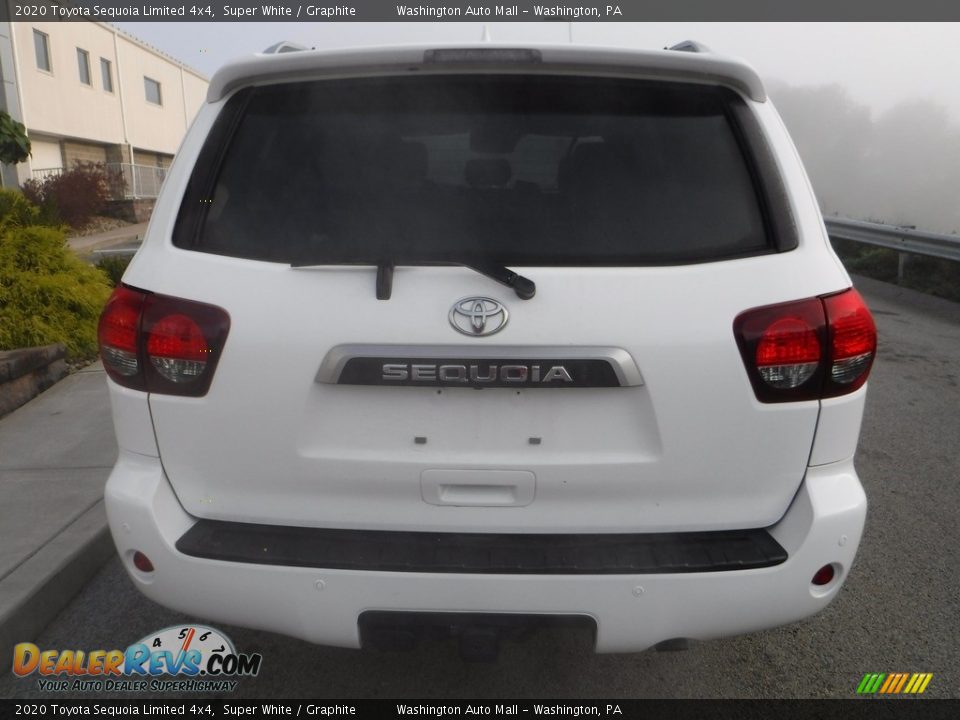 2020 Toyota Sequoia Limited 4x4 Super White / Graphite Photo #17