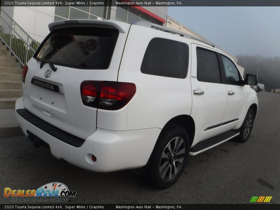 2020 Toyota Sequoia Limited 4x4 Super White / Graphite Photo #19