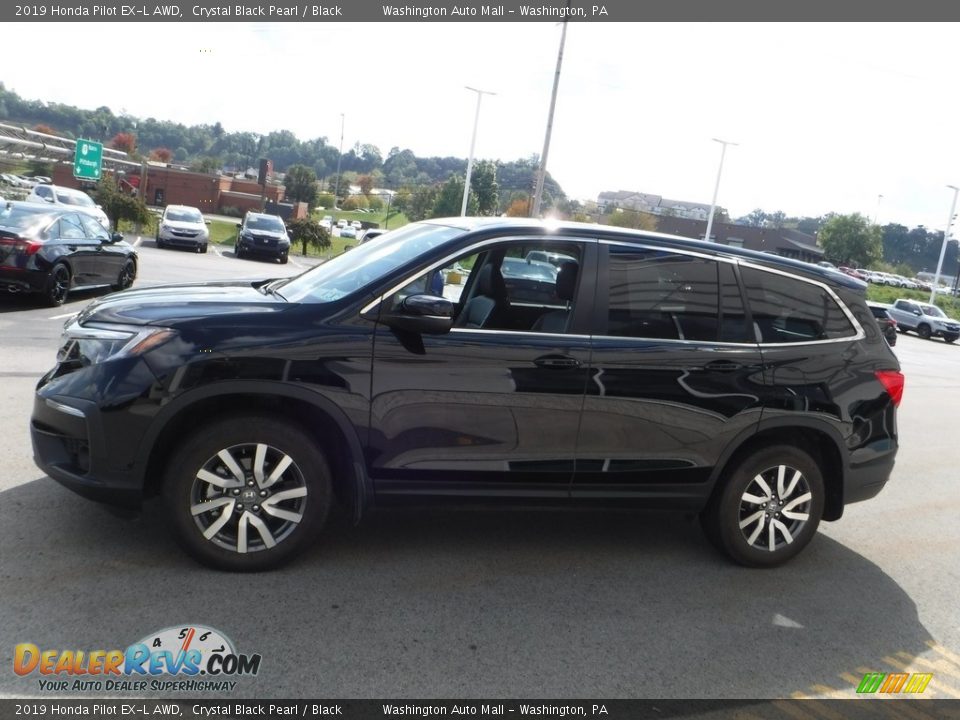 2019 Honda Pilot EX-L AWD Crystal Black Pearl / Black Photo #6