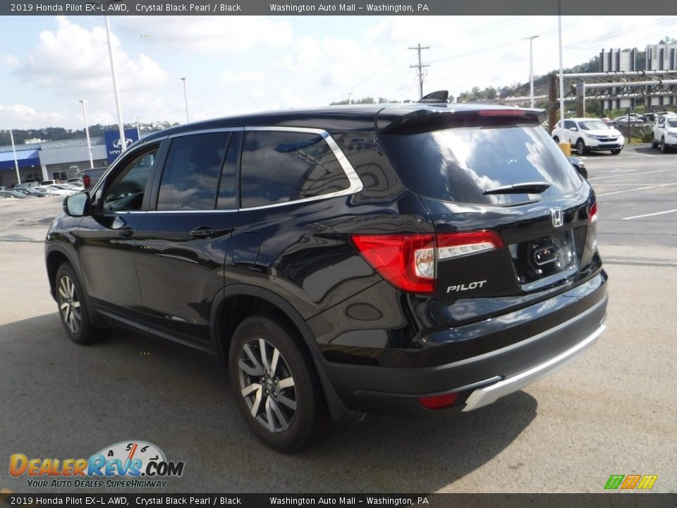 2019 Honda Pilot EX-L AWD Crystal Black Pearl / Black Photo #7