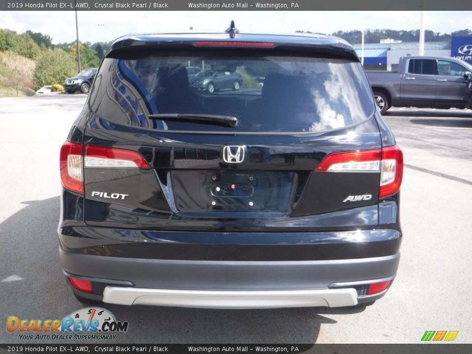 2019 Honda Pilot EX-L AWD Crystal Black Pearl / Black Photo #8
