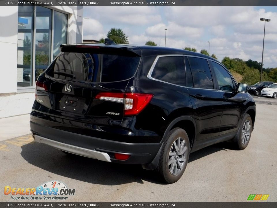 2019 Honda Pilot EX-L AWD Crystal Black Pearl / Black Photo #9