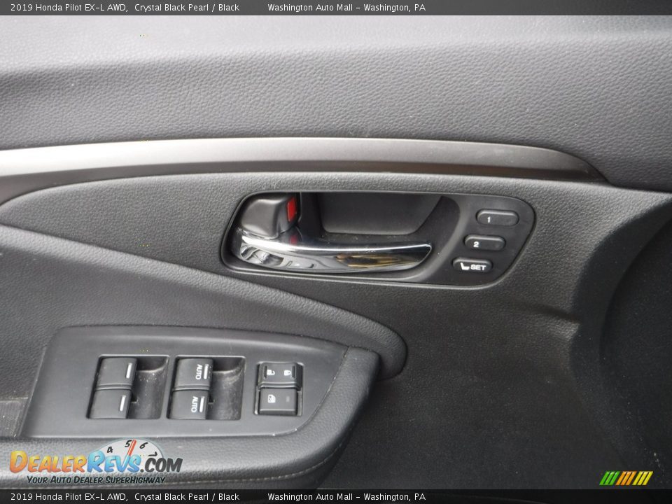 2019 Honda Pilot EX-L AWD Crystal Black Pearl / Black Photo #12