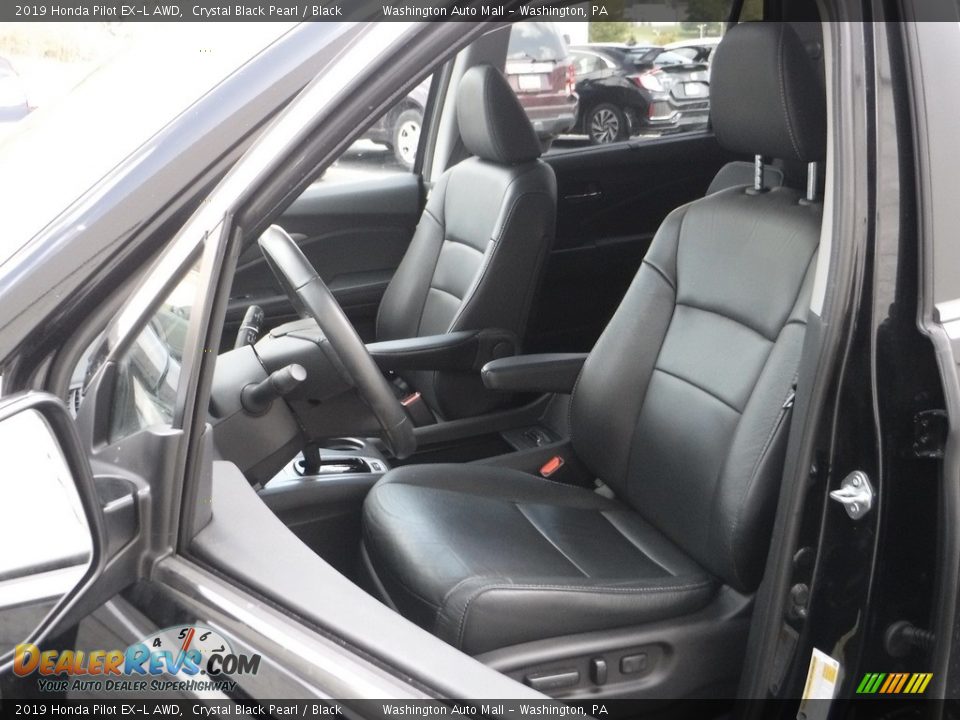 2019 Honda Pilot EX-L AWD Crystal Black Pearl / Black Photo #15