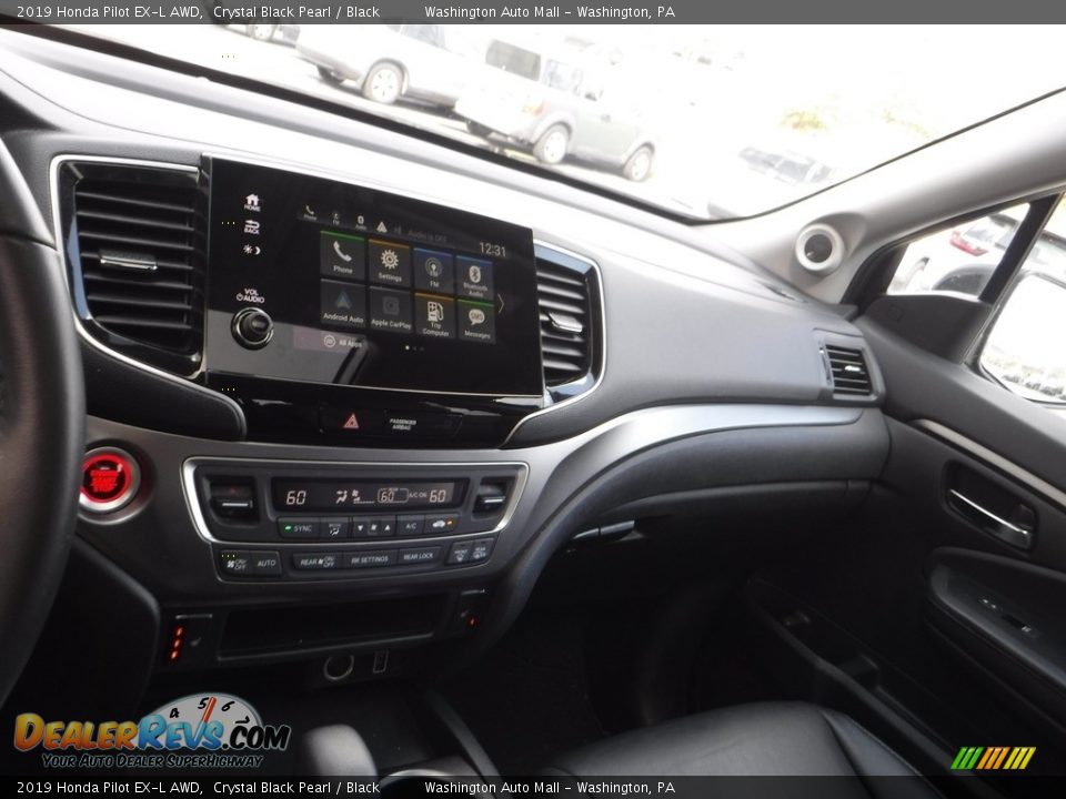 2019 Honda Pilot EX-L AWD Crystal Black Pearl / Black Photo #17
