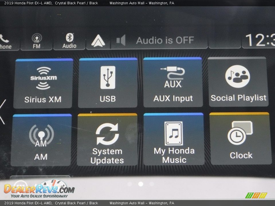 2019 Honda Pilot EX-L AWD Crystal Black Pearl / Black Photo #18