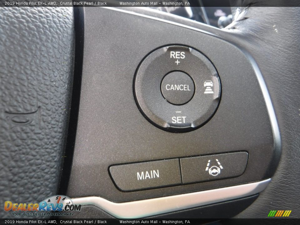 2019 Honda Pilot EX-L AWD Crystal Black Pearl / Black Photo #24
