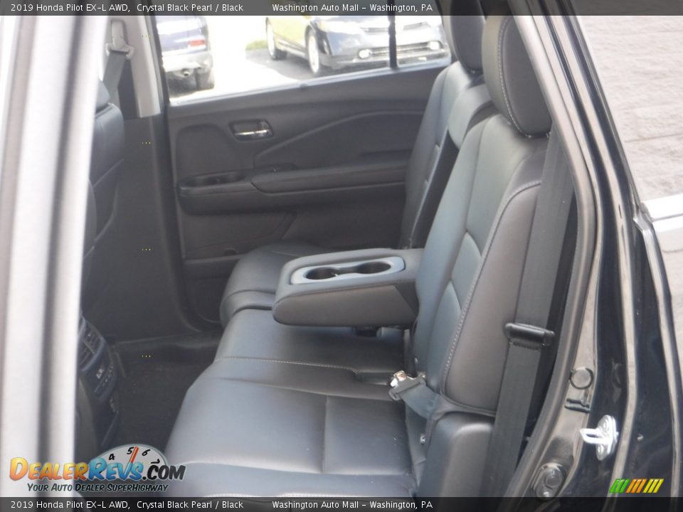 2019 Honda Pilot EX-L AWD Crystal Black Pearl / Black Photo #28
