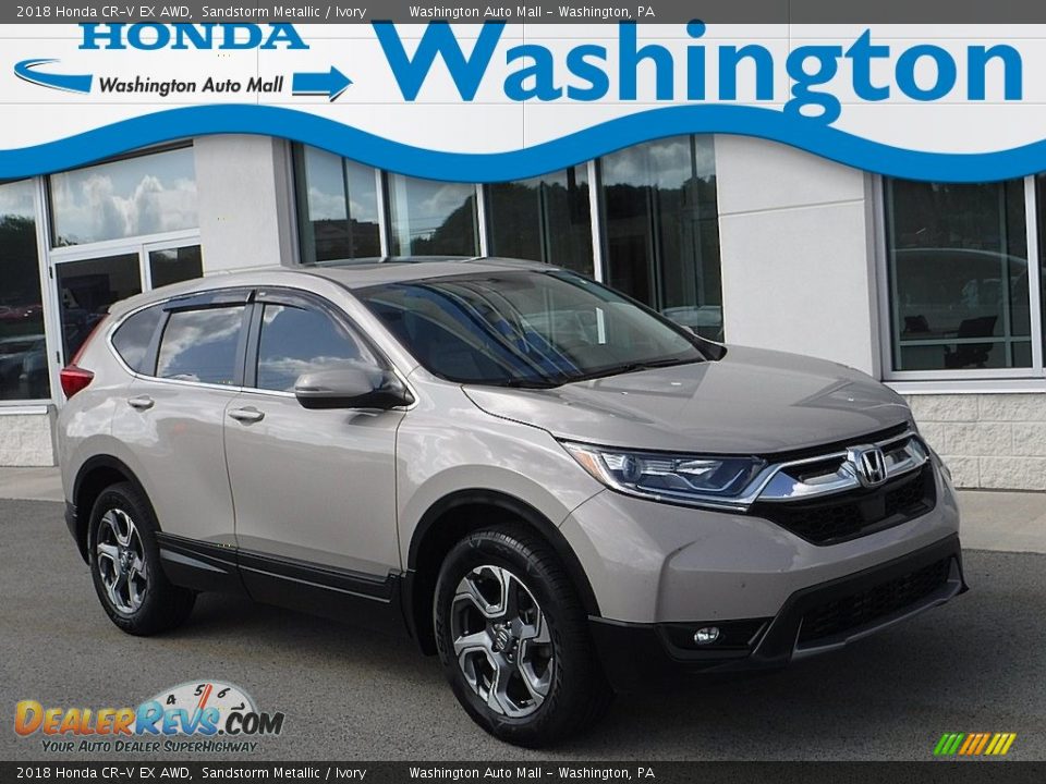 2018 Honda CR-V EX AWD Sandstorm Metallic / Ivory Photo #1