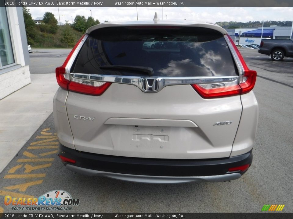2018 Honda CR-V EX AWD Sandstorm Metallic / Ivory Photo #9