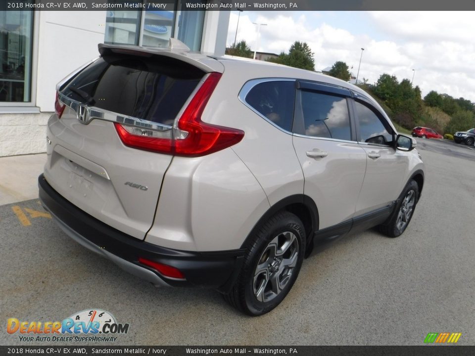 2018 Honda CR-V EX AWD Sandstorm Metallic / Ivory Photo #10